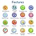 Kids Smart Watch -[SIM Card Include] Smart Phone Watch for 3-12 Year Old Boys Girls with GPS Locator 1.5'' HD Touch Screen Fitness Tracker SOS Camera Game Flashlight Alarm Clock Holiday Birthday Gift