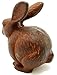 Chalily Lucky Rabbit Figurine Cast Iron Decorative Statue | Great for use as a Paperweight, Doorstop, or Decorative Figurine for Your Garden