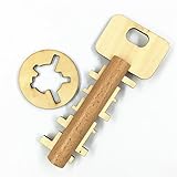 Joyeee 3D Wooden Brain Teaser Puzzle Key Lock – Diamond Cube Interlocking Jigsaw Puzzles for Teens and Adults - Challenge Your Logical Thinking - Ideal Gift and Decoration Idea