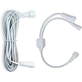lemonrole Permanent Outdoor Lights Extension Lead Waterproof Cord (Only Suitable Lights Above 216 Lamp