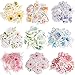Yaomiao 400 Pieces Flower Stickers Flower Journal Stickers for Scrapbook Planners Phone Cases, Laptops