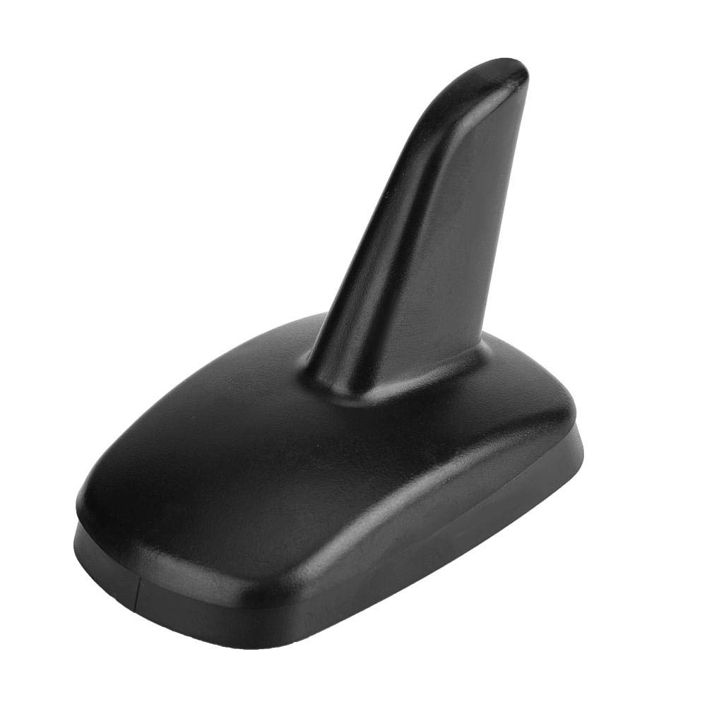 Qiilu Car Shark Fin Antenna Decoration 3897ZIY Black Shark Fin Roof Antenna Decoration for 2016-2018
