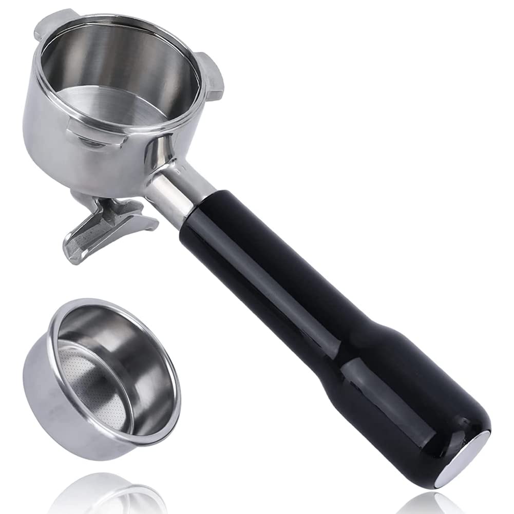 Tooteeru Portafilter, 54mm Stainless Steel Filter Holder for BES870XL, BES870BSXL, BES878BSS, BES880BSS, BES840XL Coffee Makers, Black + Silver