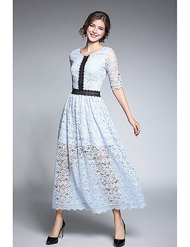 Jialele Noireeterobe Plagerobe été Femme Robe En Dentelle