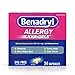 Benadryl Liqui-Gels Antihistamine Allergy Medicine & Cold Relief, Dye-Free Liquid Gels, 24 ct