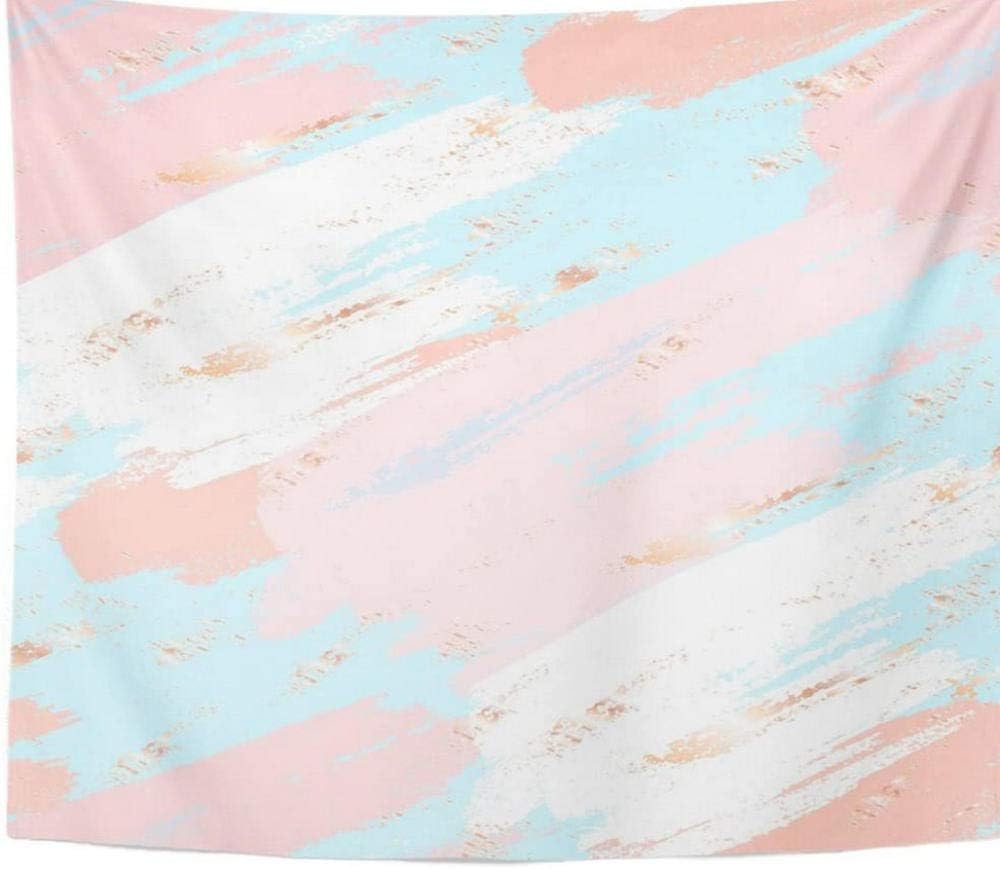 Haolc 100CM×150CM Rosa Pastel Abstracto Rubor Mancha Pincel Color