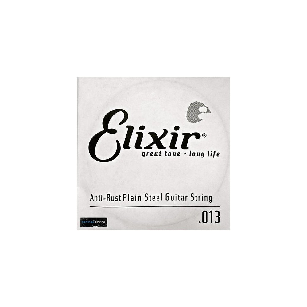 Elixir® Strings Anti-Rust Plated Plain Steel Single String (.013)