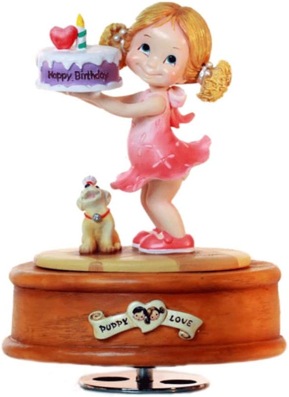 KGDC Music Boxes Rotating Music Box Dancing Girl Rotating Cake Music Box Princess Birthday Christmas New Year Gift Music Box Rotating Movement Music Box Musical Box