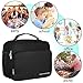 SEEHONOR Insulated Lunch Bag Thermal Durable Reusable Lunch Box Lunch Tote Bag Bento Bag Soft Bag for Women Men Adults Office Work School Picnic Hiking Beach,Black