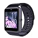 Mgaolo GT08 Bluetooth Smart Watch Smartwatch Bracelet with Camera SIM Card Slot and Camera Pedometer Smart Health Watch for Android and IOS Smartphone (Black)