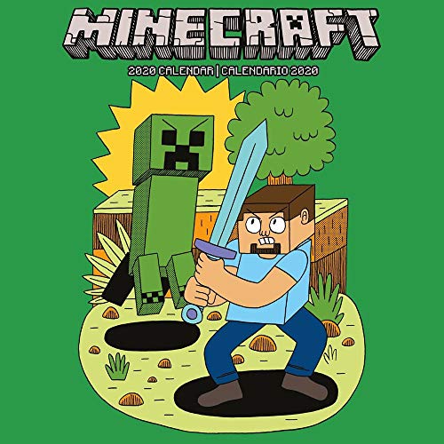 Minecraft (Bilingual Spanish) 2020 Wall Calendar (English and Spanish Edition) by