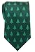Retreez Christmas Tree Pattern Woven Microfiber Men's Tie - Green