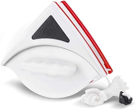 Charminer Double Sided Window Cleaner Magnetic Window Cleaning Brush Double Side Glass Cleaner With Anti Drop Rope Window Wipers Suitable For Windows And Glass Household Objects Dark Red Amazon De Baumarkt