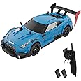 Dodoore RC Drift Car, 1:14 Remote Control Car, 4WD 40KM/H High Speed RC Racing Car, 2.4GHz Electric Sport Car with LED Lights, 2 Batteries, Drifting Tires and Racing Tires for Kids Adults (Light Blue)