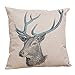 Pillowcase,Ammazona Square Vintage Throw Pillow Case Shell Decorative Cushion Cover Pillowcase Deer