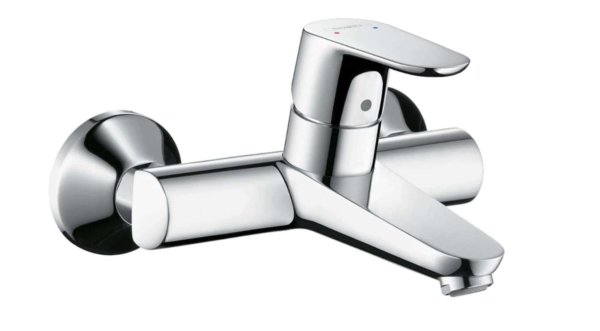 hansgrohe Focus wall mounted basin mixer tap, chrome 31923000