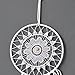 Dremisland Dream Catcher Handmade Traditional White Feather Wall Hanging Wall Art Home Decoration Ornament Decor Ornament Craft Gift