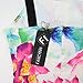FANCYINN Women Floral Halter Neck Short Dress Backless Black Spaghetti Strap Aline Skater Mini Cocktail Dress L
