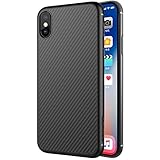 iPhone X Case, Nillkin Synthetic Fiber Super Slim Case Back Cover [Support Wireless Charge] with Excellent Hand-feeling for iPhone X