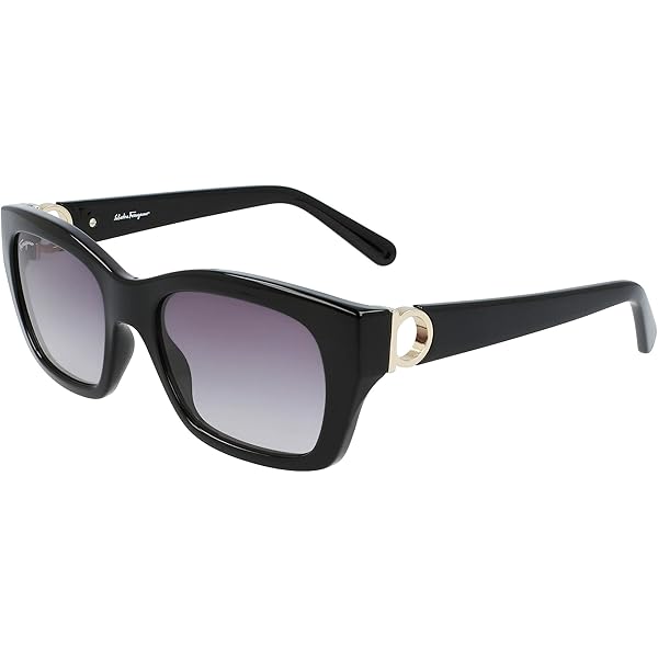 Salvatore Ferragamo サングラス　ブラック　シルバー金具 FERRAGAMO - Salvatore Ferragamo サングラス 表記サイズ 55□18