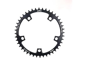 KTKEET 110/130 BCD Chainring 36/38/40/42/44/46/48/50/52/54/56/58/60T 5 Screws Round Narrow Wide Bicycle Chainring for 9/10/11 Speed Road Bike Folding Bicycle