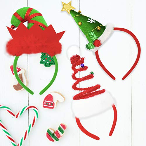 Kiddokids 9 Christmas Headbands Designs Xmas Holiday Prop Photo Booth Decor Party Favors Decoration - Thumbnail 3
