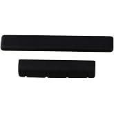 BQLZR 4 string Ukulele Guitar Nut And Saddle Made Of Ebony 1 Pair
