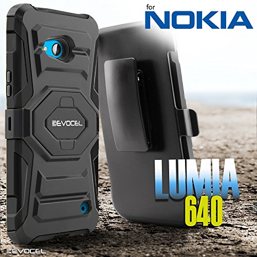 image for Evocel Microsoft Lumia 640 Case - Dual Layer [New Generation] Rugged H
