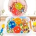 AINOLWAY Water Beads Pack Rainbow Mix for Orbies Spa Refill, Kid Sensory Toys and Vase Décor (20000 Small Water Beads /100 Large Jumbo Water Beads/5 Balloons)