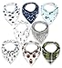 Baby Bandana Drool Bibs for Boys, Super Absorbent Organic Teething Bib Cotton 8-Pack (Woodland)