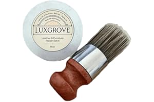 GENERIC Luxgrove Leather Repair Salve with Brush - Luxgrove Leather Furniture Salve & Brush Set 丨 Leather Repair Cream Oil Polish Rejuvenator for Protect Car Seats, Bags, Shoes