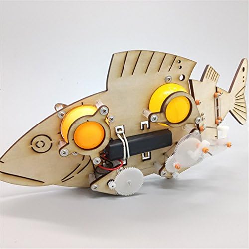 Robot DIY Assemble Fish Toy Kit Swimming In the Water Powered by Micro-motor Scientific Tech Toy Kit