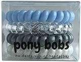 Best Ponytail Elastic Hair Ties, Holds Thick Hairstyles, Great Tie Scrunchies for Extensions (Ice)