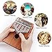 Kalimba 17 Keys Thumb Piano, Easy to Learn Portable Musical Instrument Gifts for Kids Adult Beginners with Tuning Hammer and Study Instruction. Known as Mbira, Wood Finger Piano