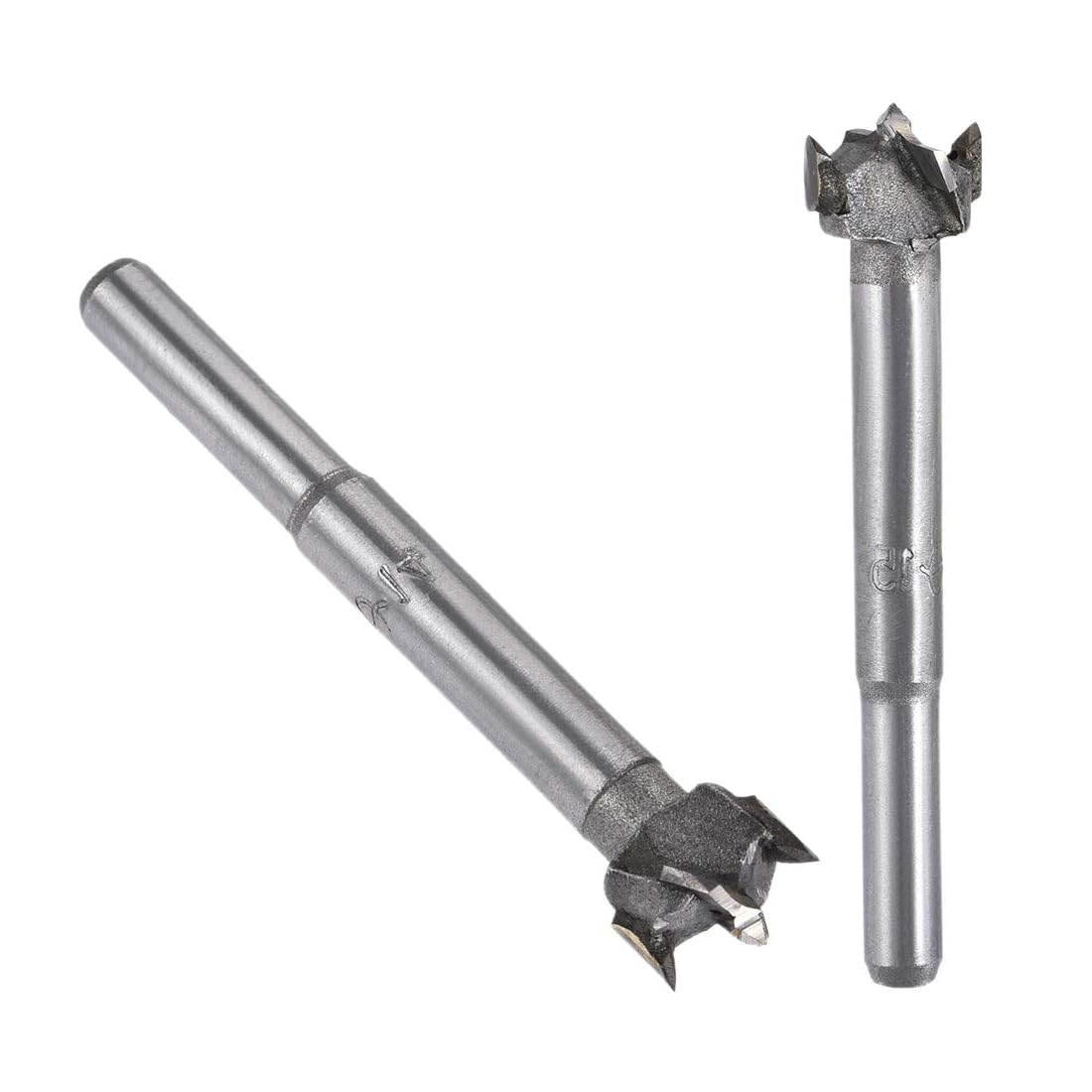 MACHSWON 2 PCS Forstner Drill Bits Tungsten Carbide Wood Hole Saw Opener Drill Bit 14mm+15mm Woodworking Drilling Boring Bit Cutter