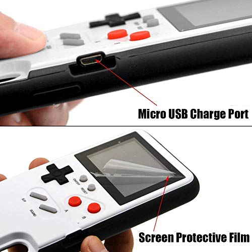 KOBWA Gameboy Case for iPhone,Retro 3D Gameboy Design Style Silicone Cover Case with 36 Small Games,Color Screen,Video Game Cover Case for iPhone X/MAX,iPhone8/8 Plus,iPhone 7/7 Plus,iPhone 6/6Plus - Thumbnail 3