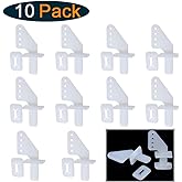 Hobbypark Nylon Micro Control Horns 20x11mm 4 Holes for RC Airplane Remote Control Foam Electric Park Flyers Parts (Set of 10)