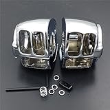 HTT Chrome Switch Housing Cover For 1996-2012 Harley Sportster/ 1996-2012 Harley Dyna/ 1996-2010 Harley Softail/ 2002-2012 Harley V-Rod