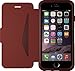 OtterBox 77-51687 STRADA SERIES Leather Wallet Case for iPhone 6/6s - Retail Packaging - CHIC REVIVAL (WARM BLACK/MAROON LEATHER)