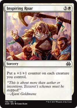 Wizards of the Coast Inspiring Roar - Planeswalker Deck Exclusive - Aether Revolt - (Planeswalker Deck Exclusives)