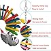Coppthinktu Colorful Wooden Bird Toys, Parrots Cage Chewing Toy, Multicolored Wooden Block Bite Toys Suggested for Bird Macaw African Grey Cockatoo and a Variety of Amazon Parrotsthumb 1