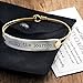 Sweet Romance Enjoy The Journey Inspirational Message Bar Bangle Bracelet - Graduation Gift
