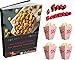 Delizioso Microwave Popcorn Popper / Big Popcorn Maker & 2 Gifts, Silicon Collapsible Bowl 7.8 X 4.3 X 5.7 Inches, BPA and PVC Free, With Lid & Handles (Blue)