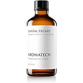 AromaTech Santal Escape Aroma Essential Oil Blend: Luxury Hotel Inspired Aromatherapy with Ocean Air, Sandalwood, Iris for Ultrasonic Diffusers & Nebulizers - 4 fl oz, 120 mL
