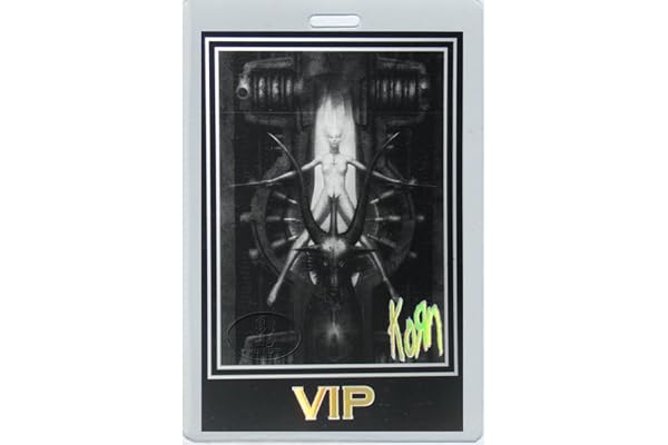 KORN Undated Laminated Backstage Pass H.R. Giger Artwork Celtic Frost