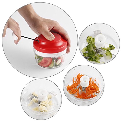 Kitchen Food Chopper Dicer Slicer Meat Cutter Mixer Salad Crusher Gadget - Thumbnail 2