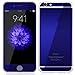 Mcoolbo Electroplating Mirror Effect Screen Tempered Glass Screen Protector Whole Body Protection Anti Scratches [Front and Back] for iPhone 6 & iPhone 6S 4.7inch (Blue)