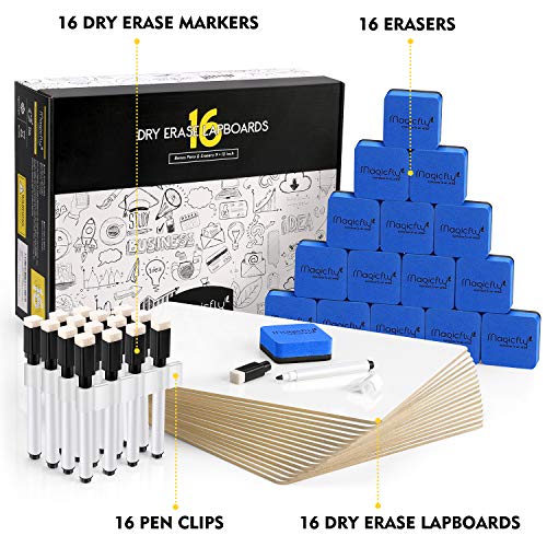 Magicfly DoubleSided Small White Board for Classroom, 9 x 12 Inches