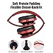 Bluetooth Over-Ear Headphones, Wireless Stereo Foldable Headphones Wireless and Wired Headsets with Built-in Mic for iPhone/Samsung/iPad/PC  (Black Red)thumb 3