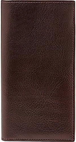 Fossil Men's Leather Truman Secretary Breast Pocket ID Wallet Cordovan